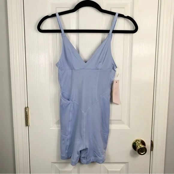 Free People We Are HAH Raise the Barre Onesie in Periwinkle Size XS - Picture 2 of 4